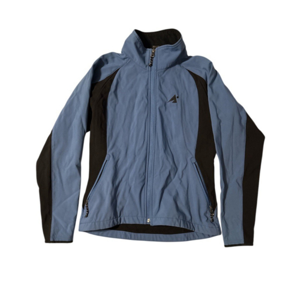 Eastern Mountain Sports Women Soft Shell Jacket Size S Fleece Lined Slate Blue